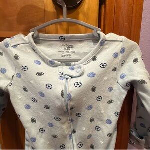 Simple Joys Light Blue Sports Onesie